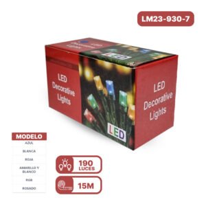 LUCES NAVIDAD TP2 LM67-72 190 LUCES 15M AUDIO