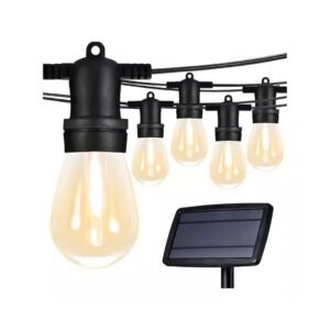 LUZ DECORATIVA 10M/20 LUCES + PANEL SOLAR