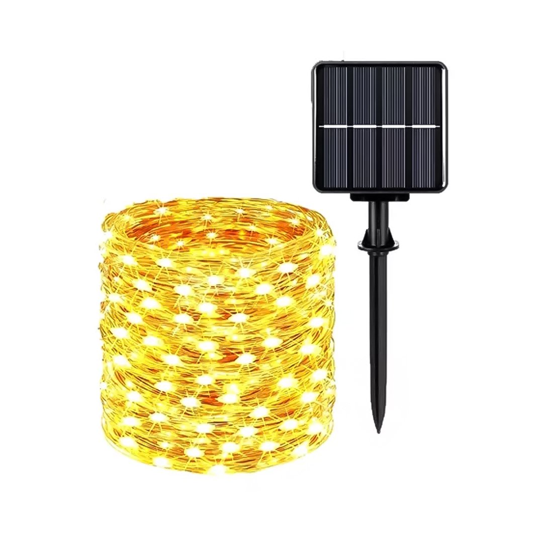 LM24-11-54 LUZ DECORATIVA 12M/100 LUCES + PANEL SOLAR
