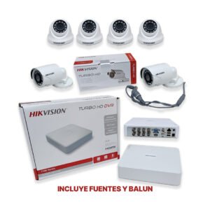 KIT 6 CAMARAS 1080 HIKVISION