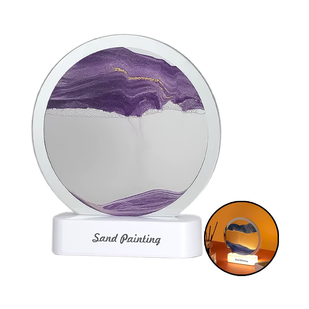 LM24-9-6 LAMPARA DECORATIVA DE MESA ARENA FLUIDA